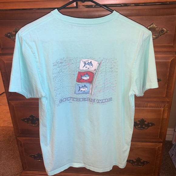 Southern Tide short sleeve shirt with pocket - Picture 4 of 5